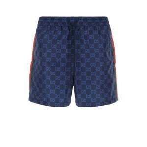 Gucci Men Printed Polyester Swimming Shorts